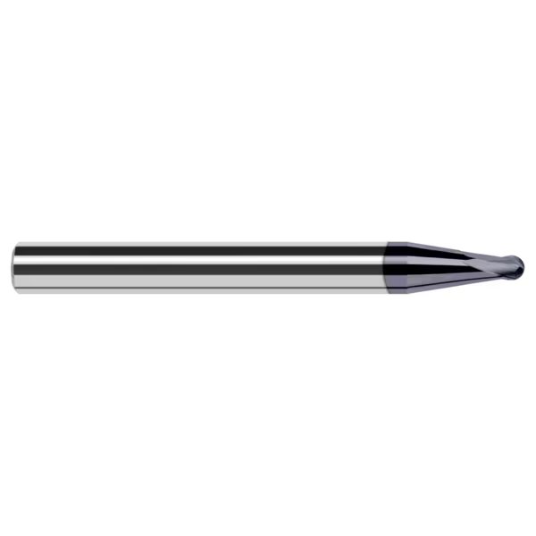 High Helix End Mill for Medium Alloy Steels - Ball, 0.0930